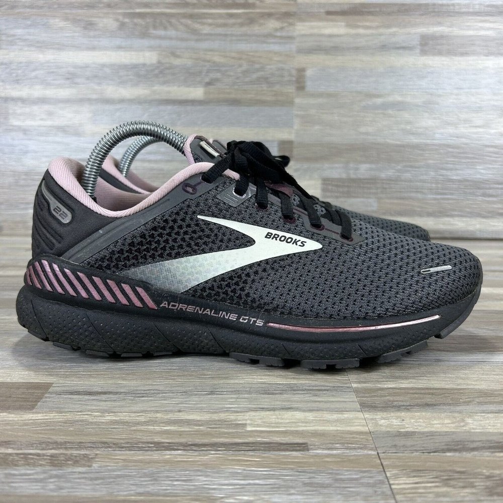Brooks Adrenaline GTS 22 Women’s Size 10 Black Pink Running Shoes 1203531B015